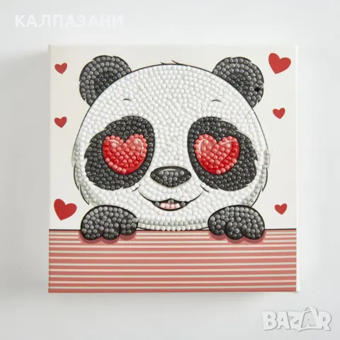Diamond Dotz Диамантен гоблен Panda Love 1089 диаманта DBX064 , снимка 4 - Игри и пъзели - 48993711