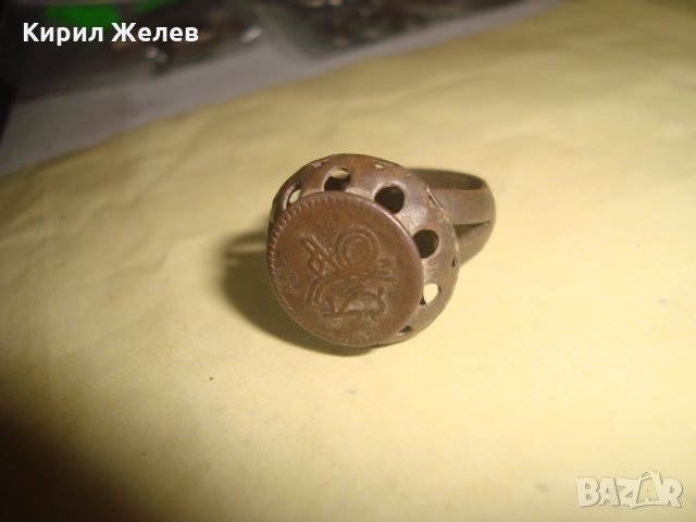 СТАР РЯДЪК МЕДЕН ПРЪСТЕН ПЕЧАТ с ОСМАНСКА ТУГРА и НАДПИСИ ОТВЪТРЕ РЪЧНА ИЗРАБОТКА 22595, снимка 10 - Антикварни и старинни предмети - 33045273
