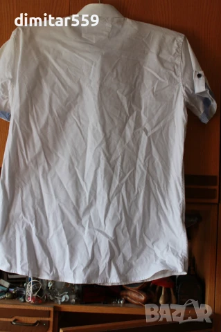 Риза мъжка със къс ръкав елегантна, снимка 6 - Ризи - 50817650