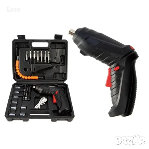 Акумулаторна електрическа бормашина 47 части в комплект с куфар, снимка 11 - Бормашини - 47824340