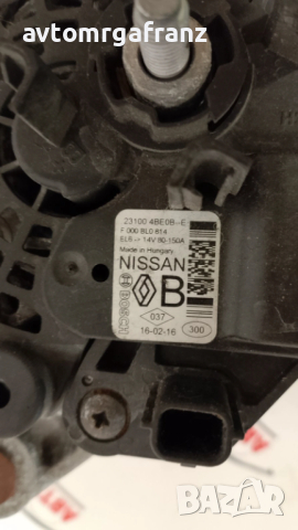 231004BE0B АЛТЕРНАТОР ЗА RENAULT , OPEL , NISSAN 150A, снимка 3 - Части - 53324074