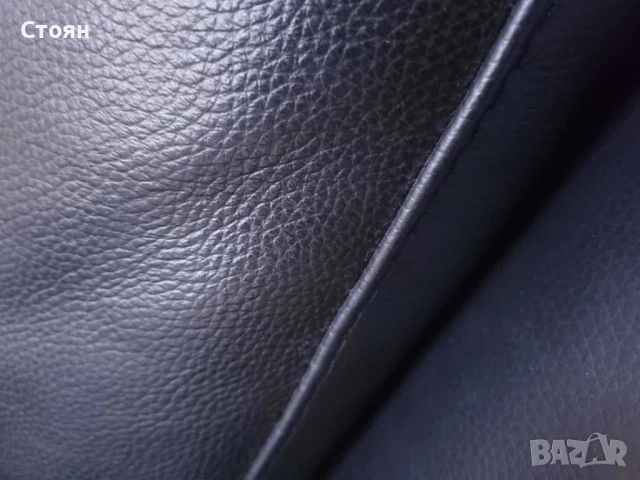 Черен кожен диван тройка с електрически релаксиращ механизъм, снимка 10 - Дивани и мека мебел - 51955181