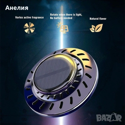 Соларен ултразвуков арома дифузер за автомобил,дом и офис JG-009, снимка 2 - Аксесоари и консумативи - 53363725