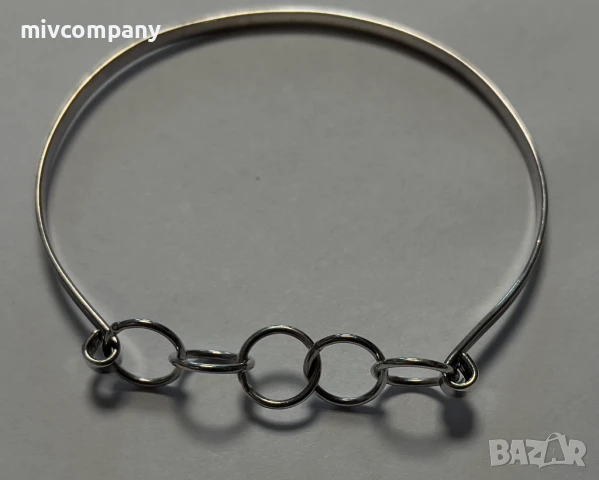 Сребърна Гривна 5.48гр., снимка 2 - Гривни - 51206965