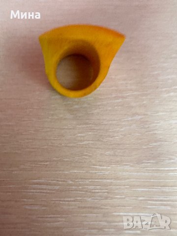 Дамски пръстен от дърво, снимка 2 - Пръстени - 39390678