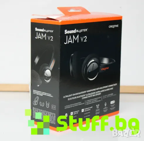 Слушалки Creative Sound Blaster JAM V2, снимка 2 - Bluetooth слушалки - 49179791