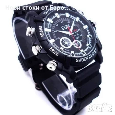 Водонепромoкаем часовник с Full HD камера, снимка 2 - Мъжки - 49463968