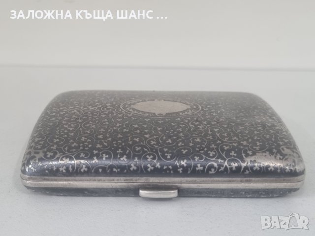 Сребърна табакера 900 проба с Niello, снимка 10 - Антикварни и старинни предмети - 40839521
