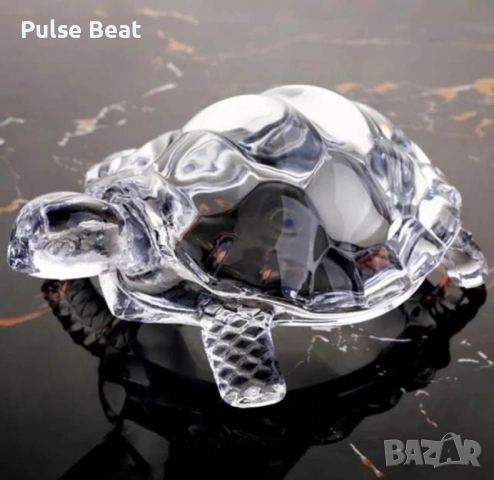 Стъклена фигурка костенурка, снимка 2 - Фигурки - 52413315