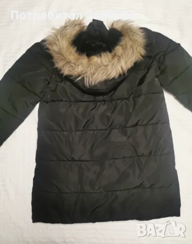 Топло черно зимно яке, снимка 5 - Якета - 47947540