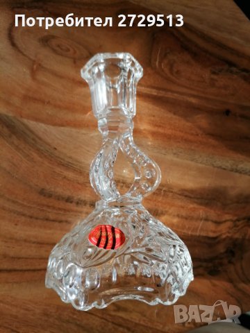 Свещник кристал Anna Hutte , снимка 2 - Декорация за дома - 38265622