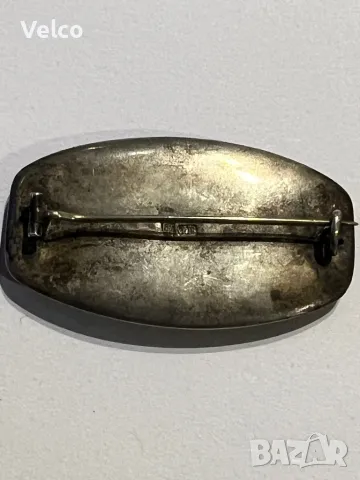 сребърна брошка, снимка 3 - Антикварни и старинни предмети - 49211598