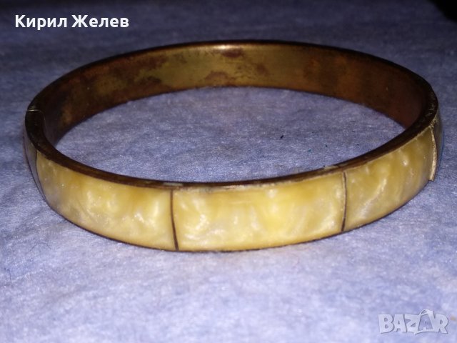 СТАРИННА АРАБСКА БРОНЗОВА ГРИВНА с ПОЛИРАН ЯСПИС МАЙСТОРСКА РЪЧНА ТРАДИЦИОННА РАБОТА 37512, снимка 9 - Антикварни и старинни предмети - 40837052