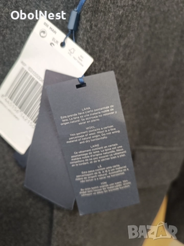 Мъжко палто MANGO WOOL BLEND (ново, с етикети), снимка 12 - Палта - 52410434