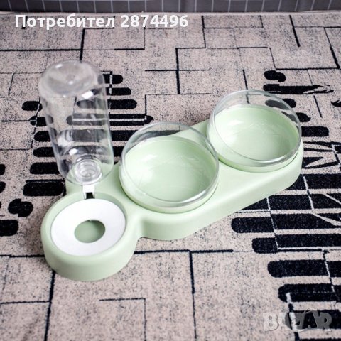 3636 Хранилка с 2 купички и поилка за вода, снимка 4 - Други животни - 36765192