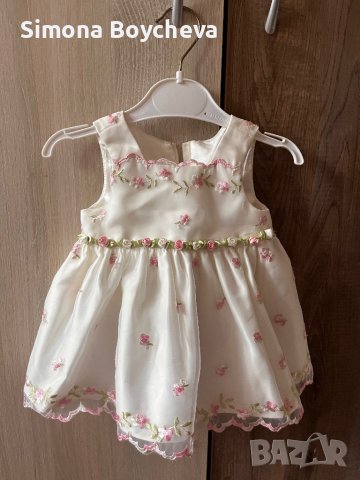 Официална  детска рокля 6м.