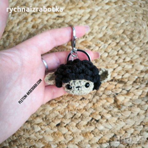 Ключодържател плетено агънце/овчица, снимка 6 - Други - 42569386