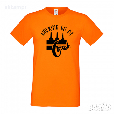 Мъжка тениска Working On My 6 Pack 3,Бира,Бирфест,Beerfest,Подарък,Изненада,Рожден Ден, снимка 7 - Тениски - 36389599