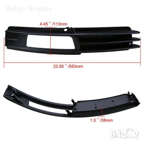 За Audi A6 C6 Sedan 2008-2011 Facelift Front Bumper Fog Light Grille, снимка 5 - Аксесоари и консумативи - 53121558