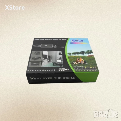 Универсален адаптер с множество сменяеми накрайници и USB порт, снимка 5 - Друга електроника - 52568634