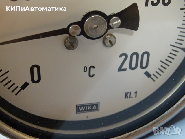 биметален термометър Wika thermometer ф100mm, 0/+200°C, L-1000mm, снимка 3 - Резервни части за машини - 37084112