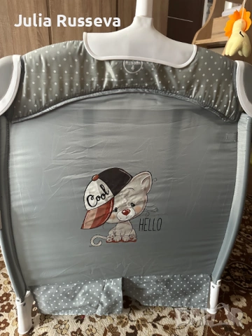 Бебешка кошара Lorelli Sleep`N`Dream Plus 2 нива Grey Bear, снимка 10 - Кошарки - 53021536