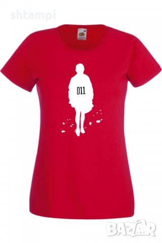 Дамска Тениска Stranger Things Eleven 3,Филм,Сериал,, снимка 2 - Тениски - 37318636