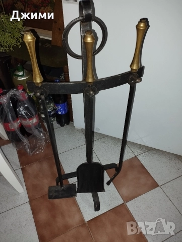 големи камини прибори, снимка 3 - Антикварни и старинни предмети - 52583802