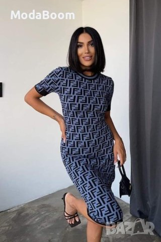 Дамска рокля фино плетиво 