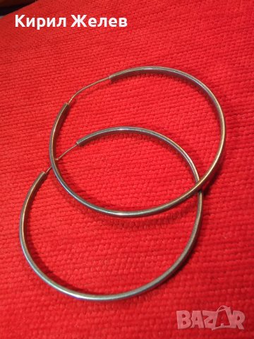 ЕФЕКТНИ СРЕБЪРНИ ВИНТИДЖ АРТ ГОЛЕМИ ОБЕЦИ СРЕБРО 925 РЪЧНА МАЙСТОРСКА РАБОТА 40020