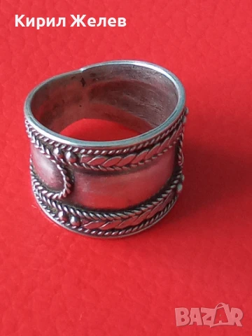 СТАРИНЕН РЕТРО АРТ ОРНАМЕНТИРАН СРЕБЪРЕН ПРЪСТЕН СРЕБРО ВИСОКА ПРОБА МАЙСТОРСКО БИЖУ 34933, снимка 16 - Антикварни и старинни предмети - 50354739
