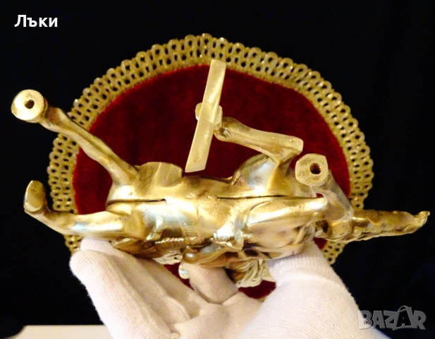 Бронзова статуетка Конник,Ездач,Ловец,1 кг. , снимка 9 - Статуетки - 51800761
