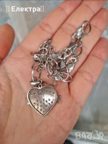 Сребърно колие Dior, печат 925, снимка 4 - Колиета, медальони, синджири - 48180506