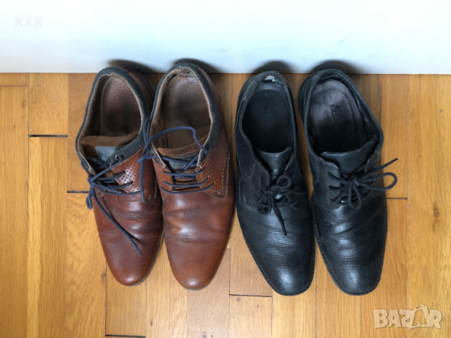 Мъжки кожени обувки 2 чифта, снимка 3 - Ежедневни обувки - 53391935