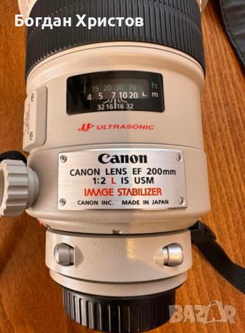 Canon EF 200 mm f/2, снимка 4 - Обективи и филтри - 42934730