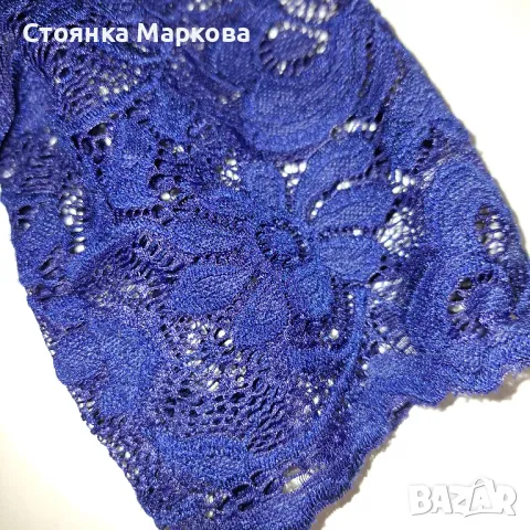 Синя рокля-дантела, снимка 3 - Рокли - 48845486