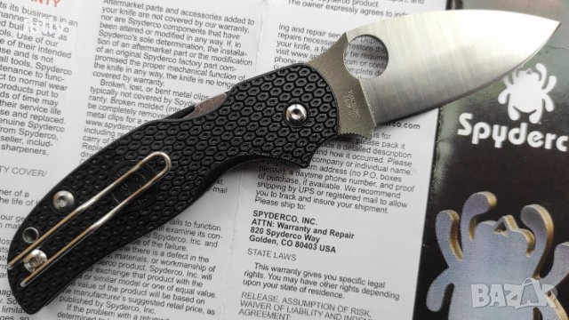 Сгъваем нож Spyderco C123 Sage 5, снимка 9 - Ножове - 39965584