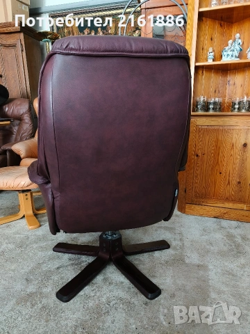 4007 Relax кресло от естествена кожа , снимка 4 - Дивани и мека мебел - 53596251