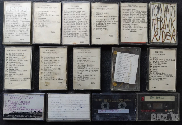 15 бр. албуми на касетки на Том Уейтс , снимка 3 - Аудио касети - 53095311