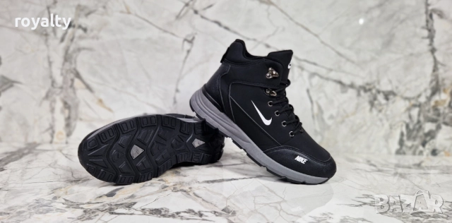 Nike Черни Мъжки Кубинки , снимка 2 - Мъжки боти - 52126316