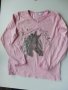 розова блузка с конче от пижама, снимка 1 - Детски пижами - 37542031