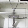Кръст колие изцяло с кристали, снимка 5