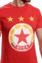 Нова мъжка тениска с дигитален печат на футболния отбор ЦСКА (CSKA) в червен цвят, снимка 2