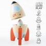 Нова Дървена Играчка Ракета Le Toy Van - Образователна, Без Пластмаса, снимка 2
