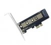 M.2 NVME SSD to PCIe   X1 or X4.0, 64Gbps M-Key PCIe4.0 X1, or X4 Adapter for Desktop, снимка 1 - Кабели и адаптери - 39987791