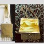 Френска винтидж официална малка златна чантичка, снимка 1 - Чанти - 32720957