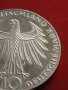 Сребърна монета 10 марки 1972г. Германия 0.625 Мюнхен XX Летни Олимпийски игри 41426, снимка 3