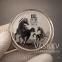 Сребърна Монета 1 унция сребърен австралийски лунар 2026 Година на Кон, снимка 1