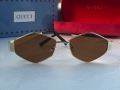 Дамски слънчеви очила Gucci ромб 3 цвята черни сребърни златни , снимка 10