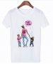Детска тениска Mom queen Майка с 2 деца и син и дъщеря дете момче момиче 